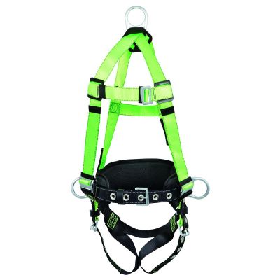 SRWV8255214 image(0) - PeakWorks Contractor Harness with Positioning Belt - Grommeted Leg Straps - 3D - Class AP - Size XL