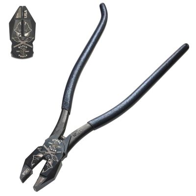 KLED20007CST1 image(0) - Klein Tools Ironworker Pliers, Heavy-Duty Cutting, 9-Inch