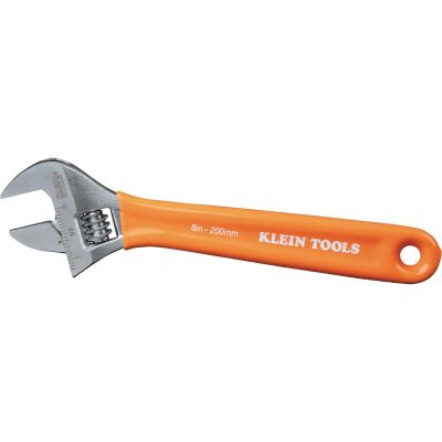 KLEO5078 image(0) - Klein Tools Extra-Capacity Adjustable Wrench, 8-Inch