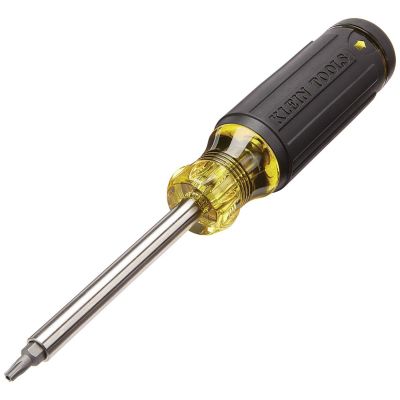 KLE32308 image(0) - Klein Tools 8-in-1 Multi-Bit Adjustable Length Stubby Screwdriver