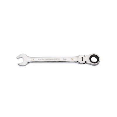 KDT86724 image(0) - GEARWRENCH 24mm 90-Tooth 12 Point Flex Head Ratcheting Combination Wrench