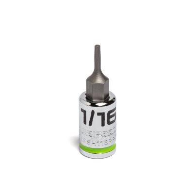 GETGEASSH116RPT image(0) - Grip Edge Tools 1/16" 1/4" Dr Short RPT Hex Bit Socket