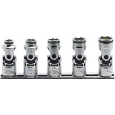 KKNRS3441M-5 image(0) - Ko-ken USA RS3441M/5 3/8 Sq. Dr. Universal, 6 Point, NUT GRIP&Acirc;&reg; Socket set,  8mm-14mm - 5 pieces