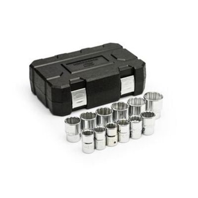 KDT80842 image(0) - GEARWRENCH 12 Pc. 3/4 Inch Drive 12 Point SAE Standard Length Socket Set