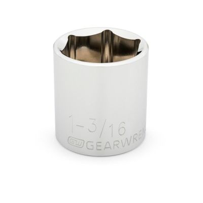 KDT80677 image(0) - GEARWRENCH 1/2 Inch Drive 6 Point Standard SAE Socket 1-3/16 Inch