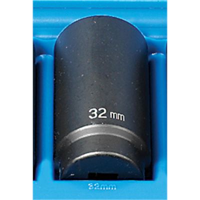 GRE2132MD image(0) - Grey Pneumatic 1/2" Drive x 32mm Deep - 12 Point Socket