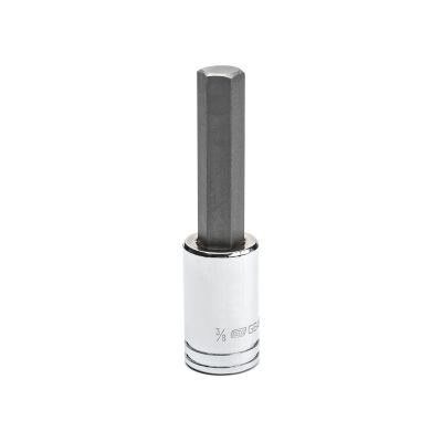 KDT82528 image(0) - GearWrench 3/8 Inch Drive Mid Length Hex Bit SAE Socket 3/8 Inch