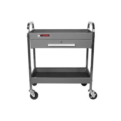 KTI75105GY image(0) - K Tool International Service Tool Cart Steel 1-Drawer 2-Shelves (Gray)
