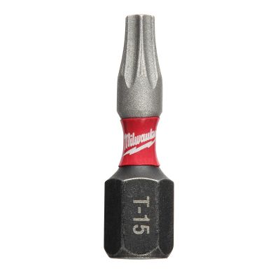 MLW48-32-4134 image(0) - Milwaukee Tool SHOCKWAVE Impact Torx T15 Insert Bits (25 Pk)