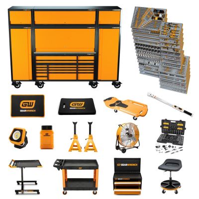 KDTMEGAMOD1858 image(0) - GEARWRENCH 1858 Piece MEGAMOD Mechanics Tool Set in Premium Modular Foam Trays with Tool Storage & Shop Equipment