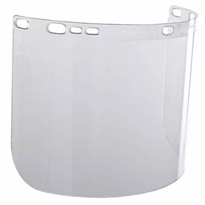 SRW29099 image(0) - Jackson Safety Replacement Windows for F20 Polycarbonate Face Shields - Clear - 8" x 15.5" x.040" - F Shaped - Unbound