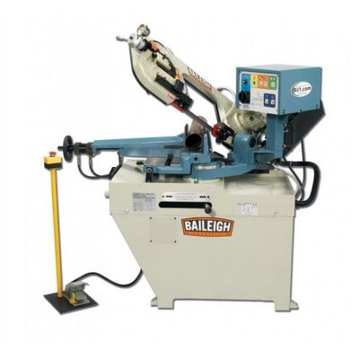 BLI1001438 image(0) - Baileigh BS-260SA - 8.66" Variable Speed Dual Mitering Semi-Automatic Bandsaw 1-1/2 220 Volt 1 Phase