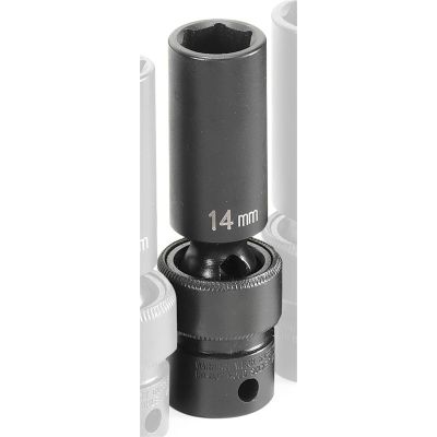 GRE1014UMD image(0) - Grey Pneumatic 3/8" Drive x 14mm Deep Universal Socket