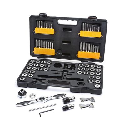 KDT3887 image(0) - GEARWRENCH 77 Piece SAE/Metric Ratcheting Tap and Die Set