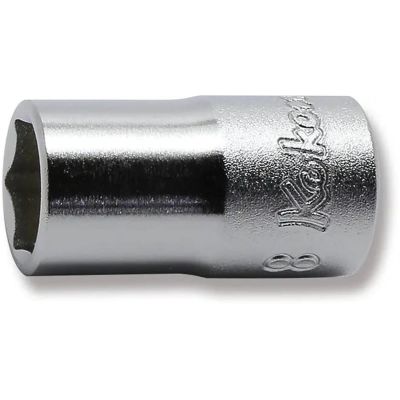 KKN2400M-8 image(0) - Ko-ken USA 2400M-8 1/4 Sq. Dr. Socket 8mm 6 point Length 22mm