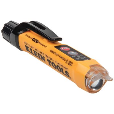 KLENCVT3P image(0) - Klein Tools Dual Range Non-Contact Voltage Tester with Flashlight, 12 to 1000V AC