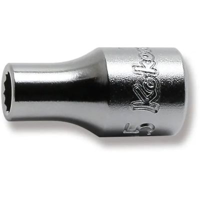 KKN2405M-4-5 image(0) - Ko-ken USA 2405M-4.5 1/4 Square Drive Socket 4.5 mm 12 Point Length 22 mm