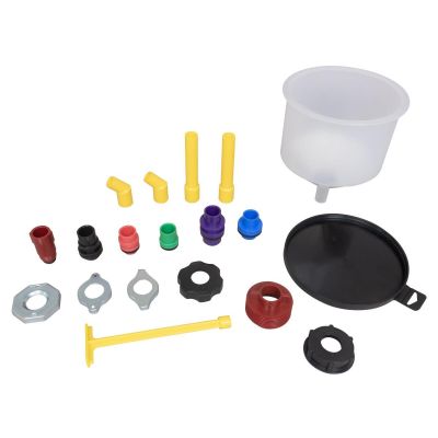 LIS24980 image(0) - Lisle Spill Free Funnel Kit - 19 Pieces