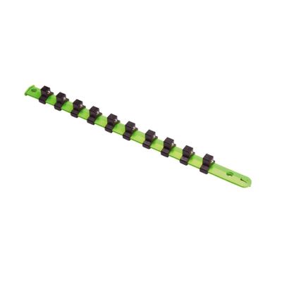VIMV522G image(0) - VIM TOOLS 1/2 Inch Socket Rack 10 Piece 1/2 Inch Studs-Green