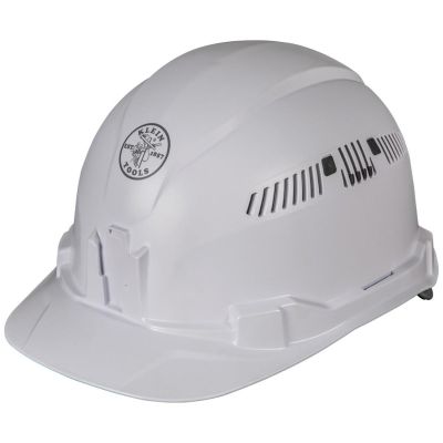 KLE60105 image(0) - Klein Tools Hard Hat, Vented, Cap Style, White