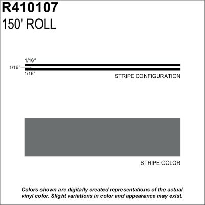 SHR410107 image(0) - SHARPLINE CONVERTING INC MS, 3/16" X 150'; Gunmetal Metallic