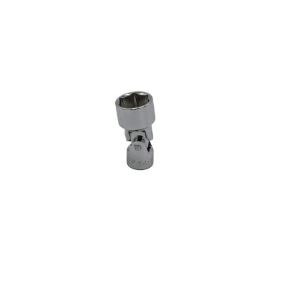 VIMVUM414 image(0) - VIM Tools 14M Universal Joint Shallow Chrome Socket, 1/4 Inch Drive