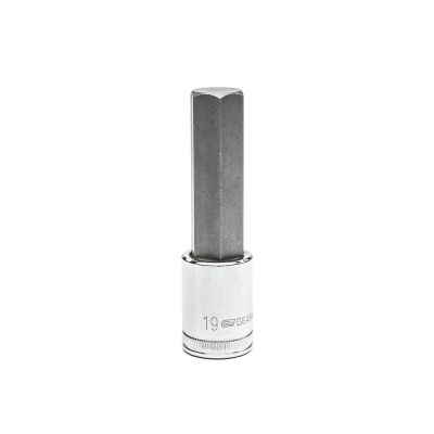 KDT82577 image(0) - GEARWRENCH 1/2 Inch Drive Mid Length Hex Bit Metric Socket 19mm