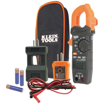 KLECL120KIT image(0) - Klein Tools Clamp Meter Electrical Test Kit