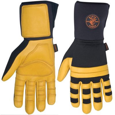 KLE40233 image(0) - Klein Tools Journeyman Wire Pulling Gloves, L