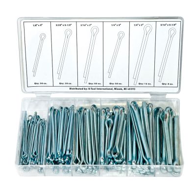 KTI00078 image(0) - K Tool International Pin Cotter Assortment - 144 Pieces