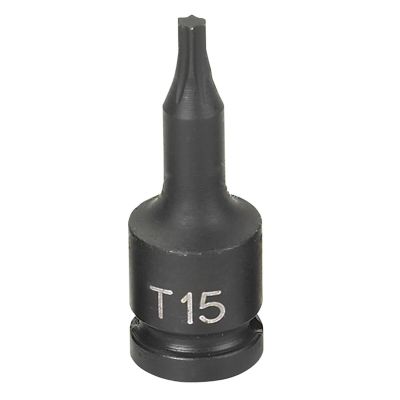 GRE915T image(0) - Grey Pneumatic 1/4" Drive x T15 Internal Star Impact Driver