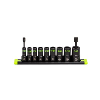 GETXAS9S image(0) - Grip Edge Tools 9-PC 1/4" Drive SAE RPT Socket Extractor set (Standard Length)