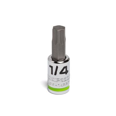 GETGEASSH14RPT image(0) - Grip Edge Tools 1/4" 1/4" Dr Short RPT Hex Bit Socket