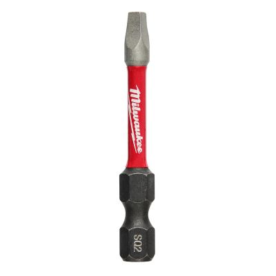 MLW48-32-4172 image(0) - Milwaukee Tool SHOCKWAVE 2&rdquo;Impact Square Recess #2 Power Bits (25 PK)