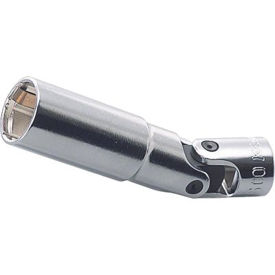 KKN3340C-18 image(0) - Ko-ken USA 3340C-18 3/8 Square Drive 6-Point Universal Clip Type Spark Plug Socket 18 mm