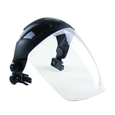 SRWS32012 image(0) - Sellstrom Face Shield - DP4 Series - 9" x 12.125" x 0.060" Window - Clear AF - Universal Hard Hat Slot Adaptor Headgear