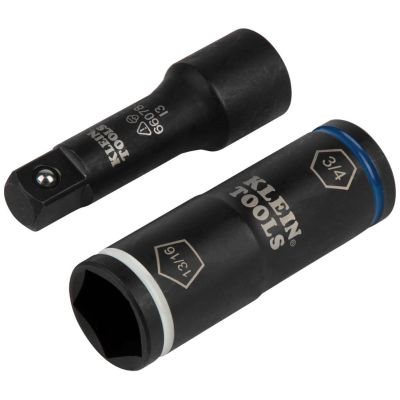 KLE66080 image(0) - Klein Tools 2-in-1 Penta/Hex Flip Socket with Adapter