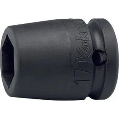 KKNBD14400MJ-17 image(0) - Ko-ken USA BD14400MJ-17 1/2 Square Drive 6-Point Anchor Bolt Socket w/ Plastic Stopper 17 mm