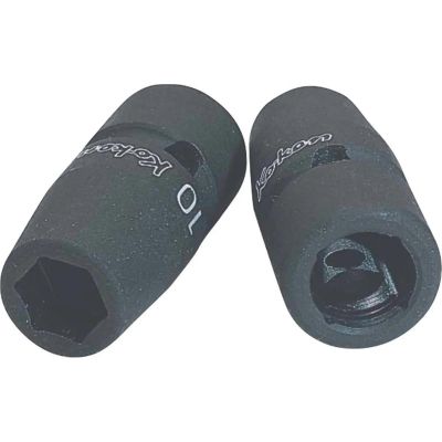KKNNV13400-18 image(0) - Ko-ken USA NV13400-18 3/8 Square Drive Socket 18 mm 6 Point 43 mm Sleeve Drive