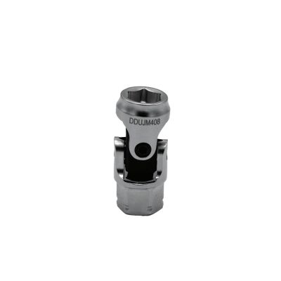 VIMDDSUJM408 image(0) - VIM Tools 8 mm 6 Point Dual Drive Stubby UJ Metric Socket - 1/4 Inch X 11 mm Drive