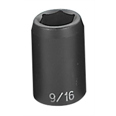 GRE2018R image(0) - Grey Pneumatic 1/2" Drive x 9/16" Standard Socket