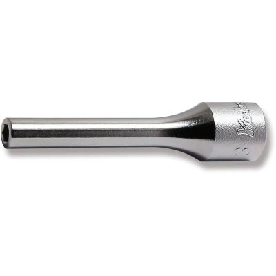 KKN2300M-3 image(0) - Ko-ken USA 2300M-3 1/4 Square Drive Socket 3 mm 6 Point Length 50 mm