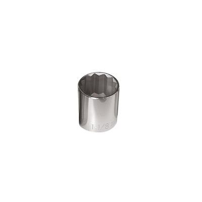 KLE65811 image(0) - Klein Tools 1-1/8-Inch Standard 12-Point Socket 1/2-Inch Drive