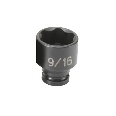 GRE918RS image(0) - Grey Pneumatic 1/4" Surface Drive x 9/16" Standard  Socket