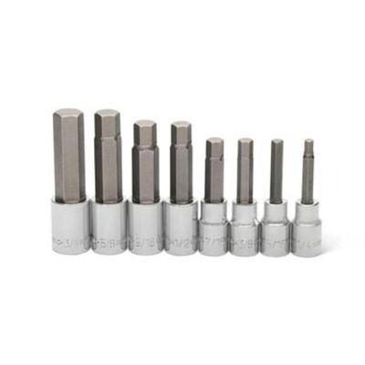 KDT82586 image(0) - GEARWRENCH 7 Piece 1/2 Inch Drive Metric Mid Length Hex Bit Socket Set