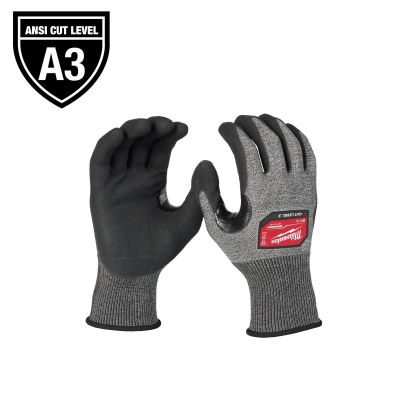 MLW48-73-7130 image(0) - Milwaukee Tool Cut Level 3 High-Dexterity Coated Nitrile Dipped Gloves - S