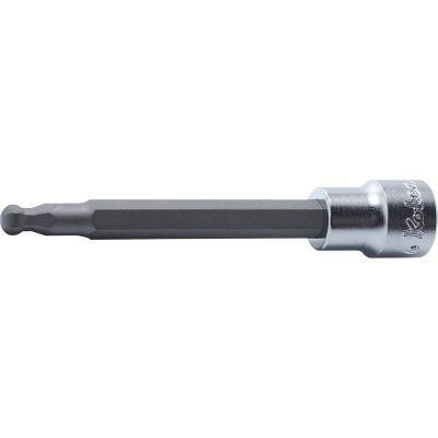 KKN3011M-120-4 image(0) - Ko-ken USA 3011M.120-4 3/8 Square Drive Bit Socket 4 mm BallPoint Hex Length 120 mm
