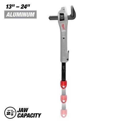 MLW48-22-7322 image(0) - Milwaukee Tool CHEATER Aluminum Adaptable Offset Pipe Wrench