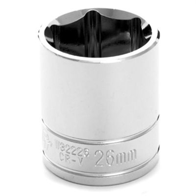 WLMW32226 image(0) - Wilmar Corp. / Performance Tool 1/2" Drive 26mm 6pt Socket