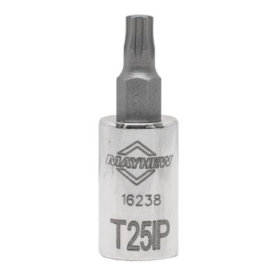 MAY16238 image(0) - Mayhew Mayhew T25IP Torx Plus&reg; Short Insert Socket Bit, 1/4-Inch Drive